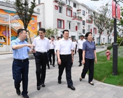 浙江省委书记袁家军、青海省党政代表团一行考察我集团未来社区代表项目——瓜山未来社区