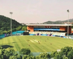 浙江工业大学屏峰校区亚运板球场首场国际板球赛事圆满收官