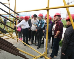 公司领导率团赴市奥体中心项目参观学习