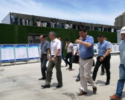 省建设厅党组成员、建管局局长朱永斌一行调研我集团建筑工业化项目