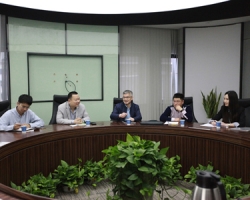 浙江大学城市学院参访团一行来我集团考察交流
